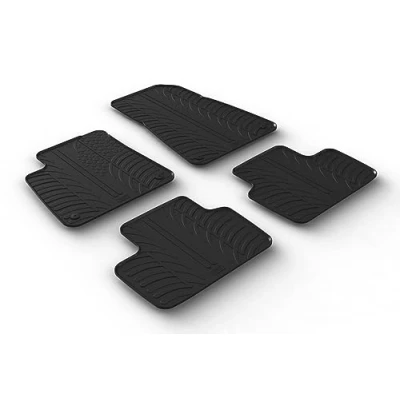 Afbeelding van Gledring 0685 Vloermatset Rubber voor en achter 4 zwart