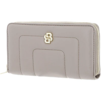 Afbeelding van BOSS ICON ZIP Around Portemonnee, Dames, Maat: One Size, Light beige
