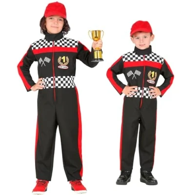 Afbeelding van WIDMANN MILANO PARTY FASHION kinderkostuum racer, overall, sport, beroep, carnavalskostuums