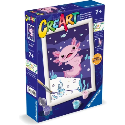 Afbeelding van Ravensburger CreArt Axolotl Schilderen op Nummer voor Kinderen