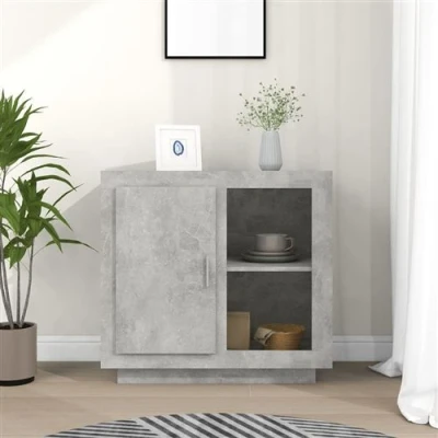 Afbeelding van vidaXL Dressoir 80x40x75 cm betongrijs
