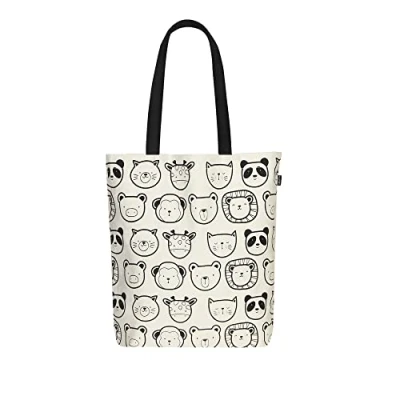 Afbeelding van Eco Right canvas boodschappentas, herbruikbare schoudertas, casual mode, bedrukte stoffen tas, kinderen, meisjes, shopper, voor dagelijks gebruik, werk, One Size