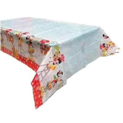 Afbeelding van ALMACENESADAN, 5167, verjaardagsfeestje, tafelkleed 120 x 180 cm, licentie Toy Story (Mickey Kerstmis)