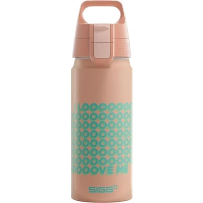 Afbeelding van SIGG Aluminium drinkfles voor kinderen WMB ONE LOOVE Geschikt koolzuurhoudende dranken Lekvrij Vederlicht BPA vrij ClimatePartner gecertificeerd Sport en school Roze 0,6 l