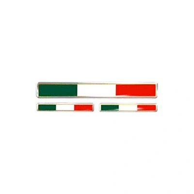 Afbeelding van 4R Quattroerre.it 407 3D sticker vlag Italië 3 stuks