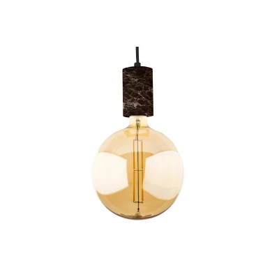 Afbeelding van Marmeren Hanglamp Deluxe, E27 Fitting, Ø65 x 100 mm, Bruin
