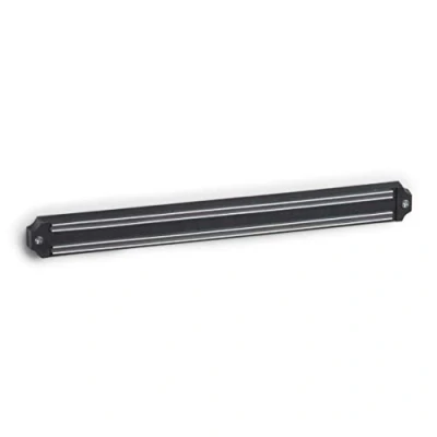 Afbeelding van Zeller Magnetische Messenhouder strip Zwart Voor aan de muur 33 cm