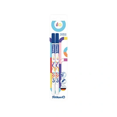 Afbeelding van Pelikan ilo 817875 gumstift met meerdere punt, blauw, 2 stuks