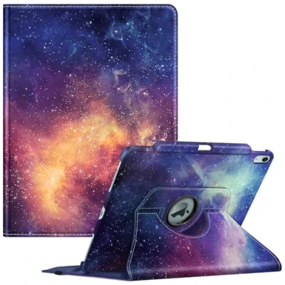 Afbeelding van FINTIE Beschermhoes voor iPad Air 13 inch 2024 M2 (A2898 / A2899 A2900) [Stylus opslag] 360 draaibare beschermhoes, automatische slaap /wekhoes, Galaxy