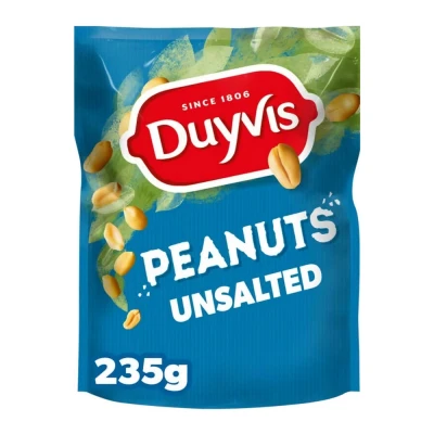 Afbeelding van Duyvis Pindas Ongezouten 10x235g