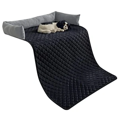 Afbeelding van OKYUK hondenbed, bankbescherming, handgemaakt wasbaar, bankkussen, pluizig tapijt voor grote, middelgrote en kleine honden (75 x 120 cm)