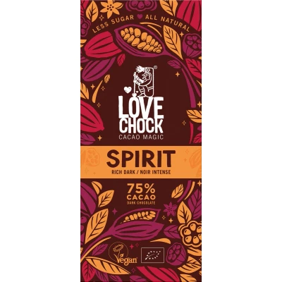 Afbeelding van Lovechock Spirit Vegan Pure Chocolade 75% Cacao