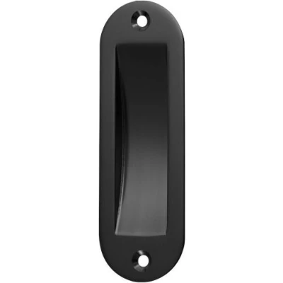 Afbeelding van Hermeta Schuifdeurkom ovaal 120x40mm aluminium zwart