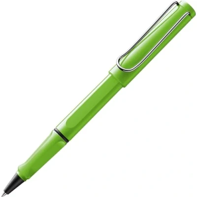 Image de LAMY safari green Stylo roller avec grip ergonomique et largeur de trait M pour une écriture longue agréable en plastique robuste ASA recharge 63 bleu