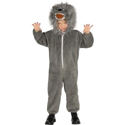 Afbeelding van Fiestas Guirca Verkleedpak Wolf Junior Grijs Maat 110/116