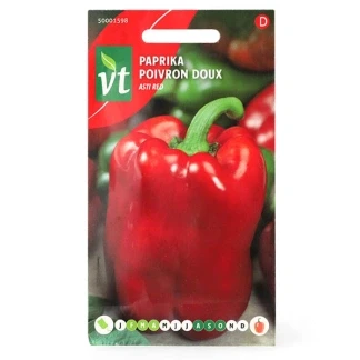 Afbeelding van Paprika Solero/Asti Red F1 hybride Dikvlezige, grote en geblokte vruchten