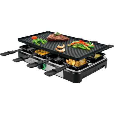 Afbeelding van Adler AD 6616 Gourmet Raclette Elektrische Grill voor 8 personen