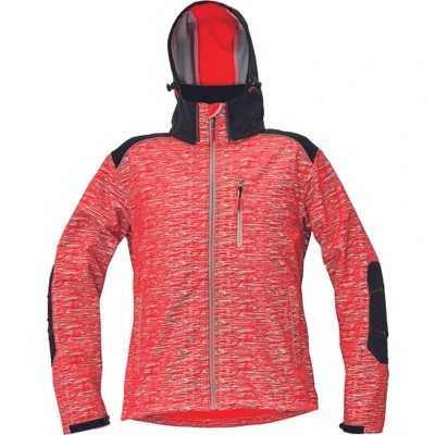 Afbeelding van Cerva KNOXFIELD printed softshell 03010473 HV Rood 3XL