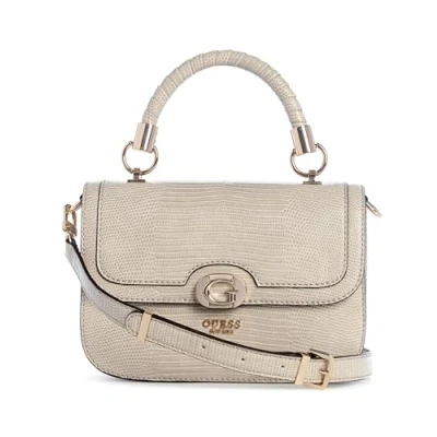 Afbeelding van Guess Orlina TOP Handle FLAP Handtas, Dames, Maat: One Size, Taupe