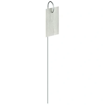 Afbeelding van GardenMate 25 x plantenetiketten, haken van metaal, oppervlak 7,5 3,5 cm, hoogte cm