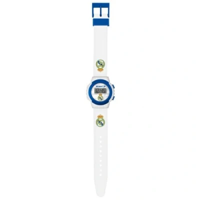 Afbeelding van Real Madrid Digitaal kwartshorloge voor jongens, siliconen armband, RM00014, wit, Wit.