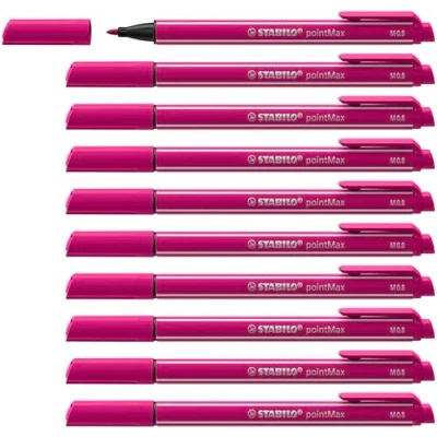 Afbeelding van STABILO pointMax Hardtip Fineliner 0,8 mm Roze per stuk