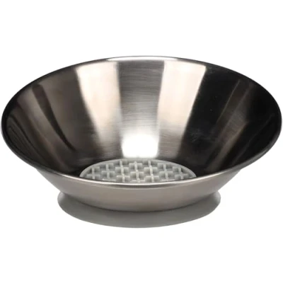 Afbeelding van EETPOT LASCO ROND ZILVER 18,5x7,5CM 550ML