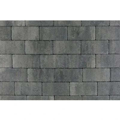 Afbeelding van Patio betonstraatsteen 8 cm nero/grey mini facet komo