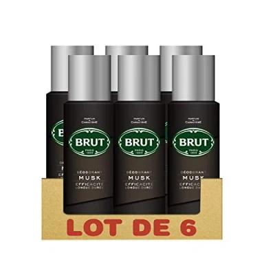 Afbeelding van Brut Heren deodorant, spray 200 ml, verpakking van 6