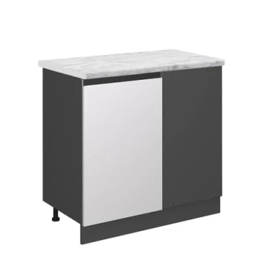 Afbeelding van Vicco Keukenonderkast R Line, Wit/Antraciet, 40 cm WB Marmer