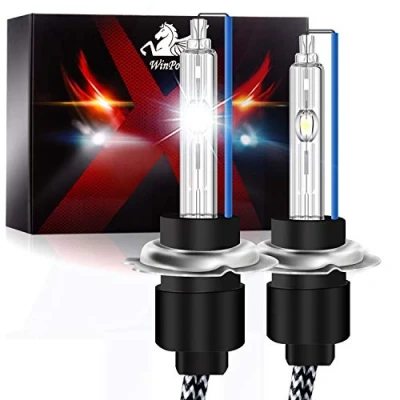 Afbeelding van WinPower H7 xenon lampen, 55 W, HID, reservelamp, autokoplamp, 8000 K, ijsblauw, 2 stuks