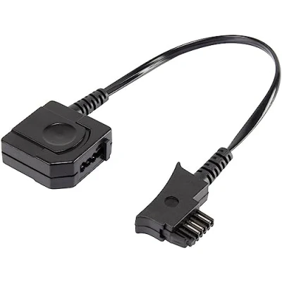 Afbeelding van Basetech Telefoon (analoog) Adapter [1x TSS stekker 1x Telefoonbus Duitsland (TAE N/F)] 10.00 cm Zwart