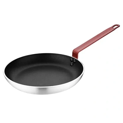 Afbeelding van Hygiplas Teflon Platinum Plus antiaanbakpan 280 x 45 mm met rode greep