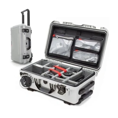 Afbeelding van Nanuk 935 case w/lid org./divider Silver Pro Photo Kit