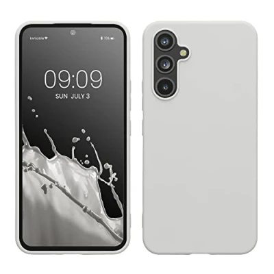 Afbeelding van kwmobile telefoonhoesje geschikt voor Samsung Galaxy A54 5G Hoesje smartphone Back cover in mat wit