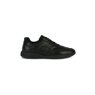 Afbeelding van Geox U Spherica EC2 Sneakers laag, Heren, Maat: 45, Black Leer en textiel