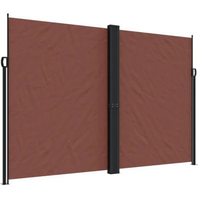 Afbeelding van Windscherm uittrekbaar 220x1000 cm bruin