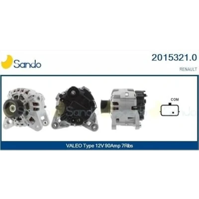 Afbeelding van SANDO 2015321.0 Dynamo / Alternator 12V 90A RENAULT: CLIO 3