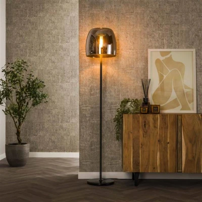 Afbeelding van Hoyz Collection Vloerlamp 1L Drift Glass Smoke Grey Glas