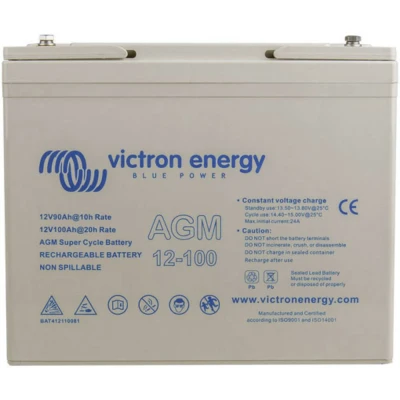 Afbeelding van Victron Energy Super Cycle Loodaccu 12 V 100 Ah Loodvlies (AGM) (b x h d) 26 21.5 16.8 cm M6 schroefaansluiting Geringe zelfontlading