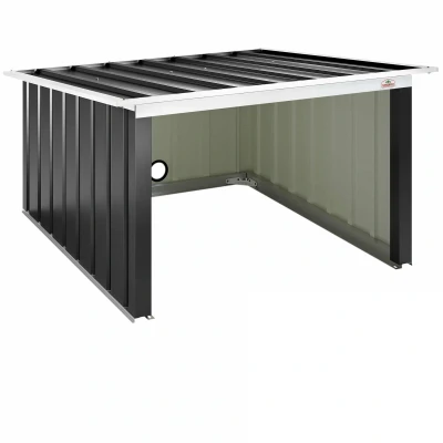 Afbeelding van Robotmaaier Garage Antraciet Metaal 89x90x54cm