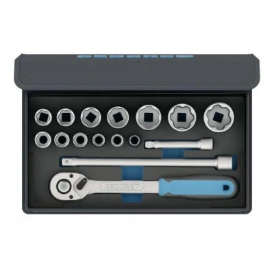 Afbeelding van Gedore TC19MU10 dopsleutelset 1/2&quot;, in etui, 16 delig