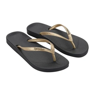 Afbeelding van Ipanema Anatomic Tan Dames Slippers Black/Gold