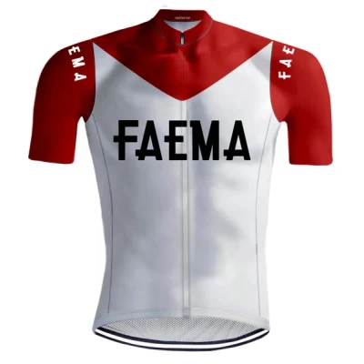 Afbeelding van Retro Wielershirt Faema REDTED 5XL