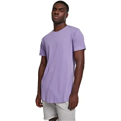 Image de Urban Classics Heren Tshirt XL Shaped Long Paars