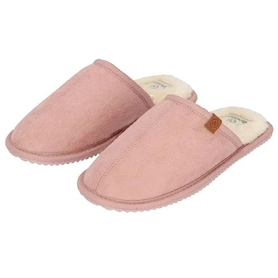 Afbeelding van Apollo Pantoffels dames Roze maat 41/42 Zachte binnenvacht Sloffen 41