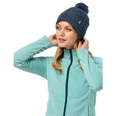 Afbeelding van Jack Wolfskin Muts met pompon uniseks muts, Nachtblauw.