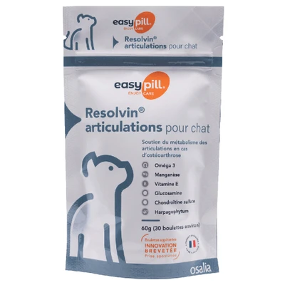 Afbeelding van 60x2g Easypill Resolvin Joints voor Katten