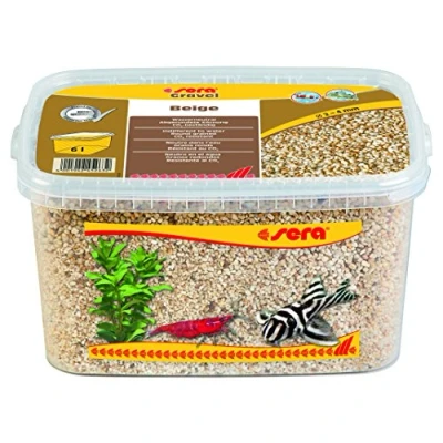 Afbeelding van Sera Gravel Beige Inhoud: 6 liter Aquarium grind bodem