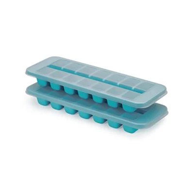 Afbeelding van Ijsblokjesvorm, 11.9 x 33 3.6 CM, Set van 2 Stuks, Easy Fill, Voor 14 ijsblokjes, Kunstof, Blauw Joseph Flow